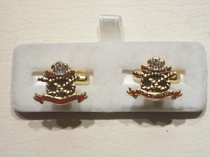North Staffordshire Regiment enamelled cufflinks - Click Image to Close